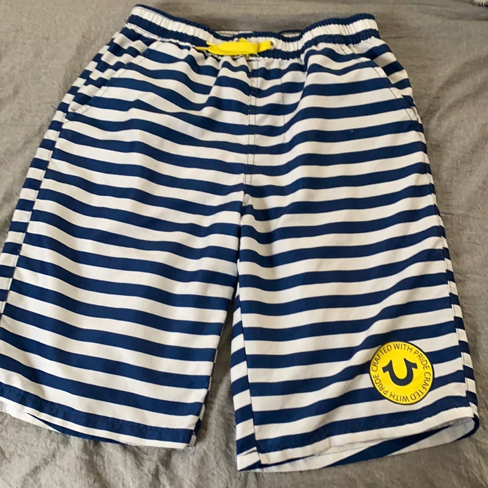 Boys true religion board shorts large 14-16